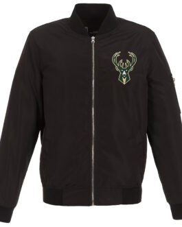 Milwaukee Bucks Bomber Nylon Lightweight Jacket