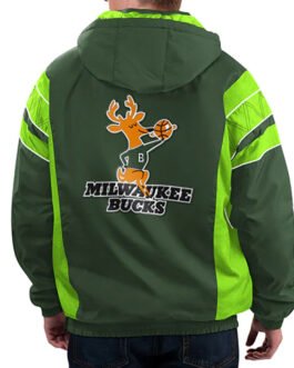 Milwaukee Bucks Force Green Pullover Jacket