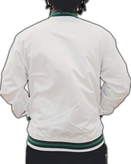 Milwaukee Bucks Hardwood Classics Mixtape Satin White Jacket