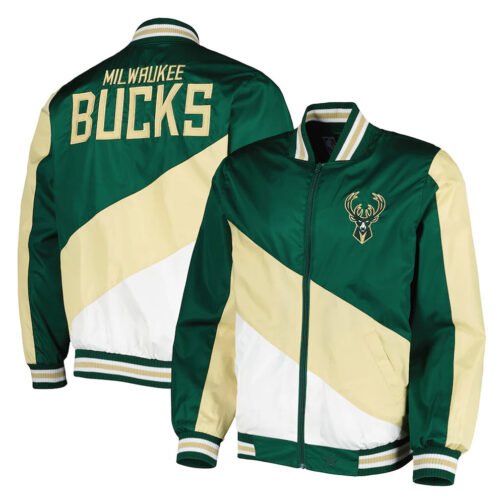 Milwaukee Bucks Hunter Green Ripstop Nylon Jacket - Image 3