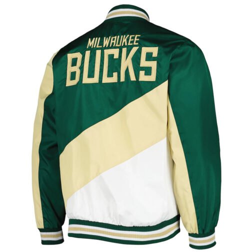 Milwaukee Bucks Hunter Green Ripstop Nylon Jacket - Image 2