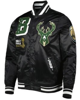 Milwaukee Bucks Mash Up Capsule Satin Jacket