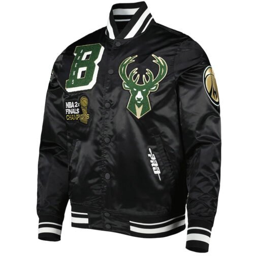 Milwaukee Bucks Mash Up Capsule Satin Jacket