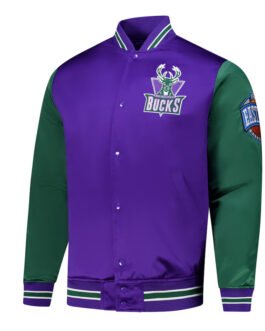 Primetime Milwaukee Bucks Purple and Green Jacket