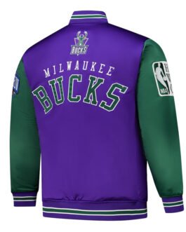 Primetime Milwaukee Bucks Purple and Green Jacket