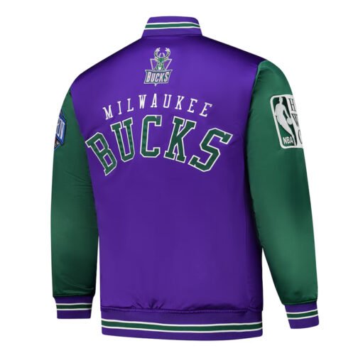 Primetime Milwaukee Bucks Purple and Green Jacket - Image 2