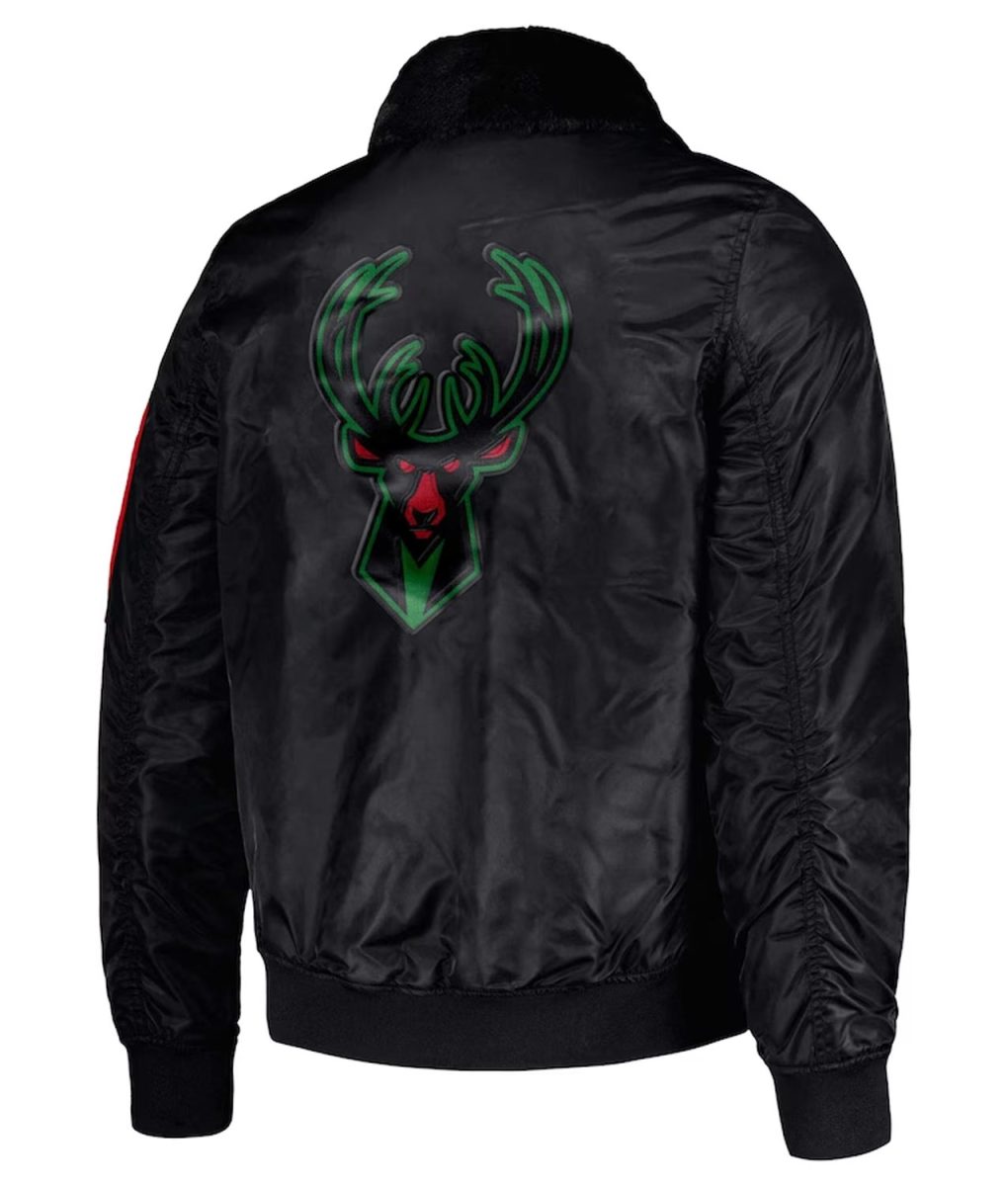 Milwaukee Bucks Ty Mopkins Black Jacket - Image 2