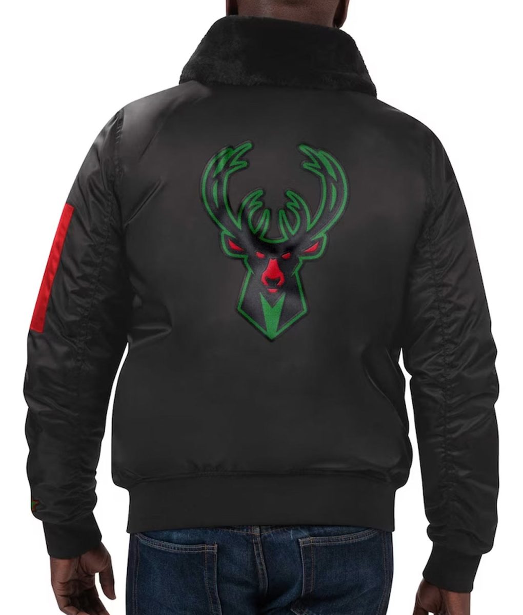 Milwaukee Bucks Ty Mopkins Black Jacket - Image 4