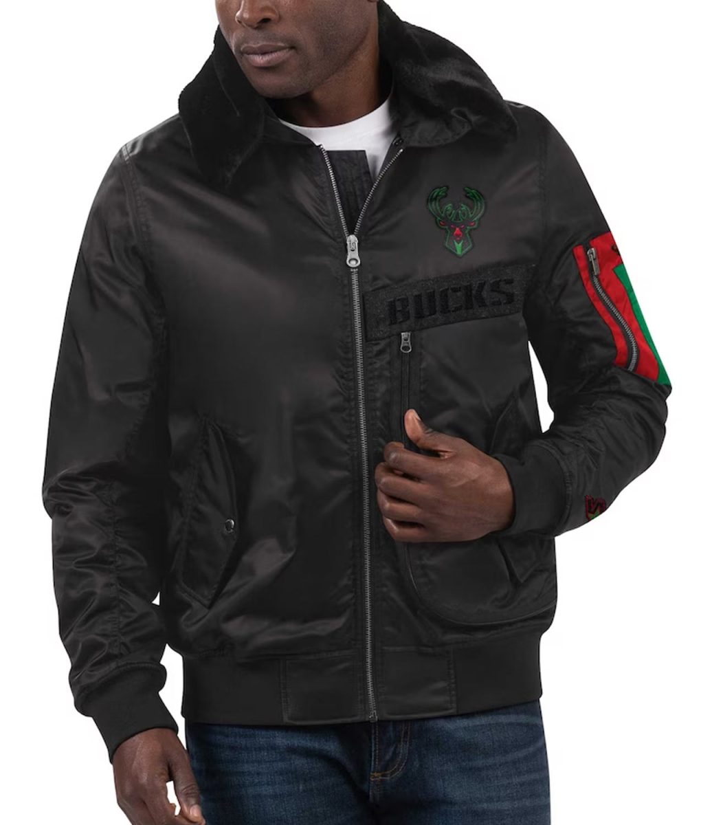 Milwaukee Bucks Ty Mopkins Black Jacket - Image 3