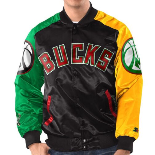 Ty Mopkins Milwaukee Bucks Satin Jacket - Image 4