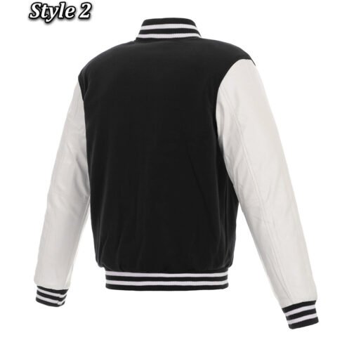 Milwaukee Bucks Black/White Varsity Jacket - Image 4