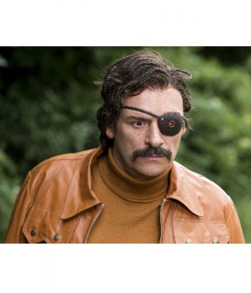 Mindhorn Julian Barratt Brown Leather Jacket - Image 10