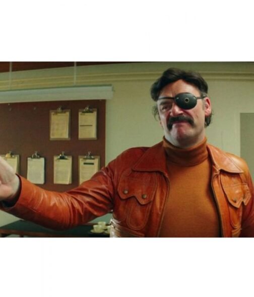 Mindhorn Julian Barratt Brown Leather Jacket - Image 7