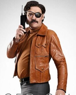 Mindhorn Julian Barratt Brown Leather Jacket