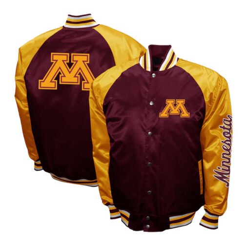 Minnesota Golden Gophers The Game Maroon Satin Jacket - Image 3