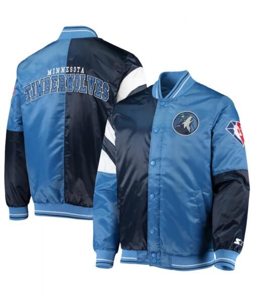 75th Anniversary Minnesota Timberwolves Leader Color Block Jacket - Image 3