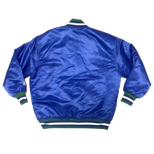 Minnesota Timberwolves 90’s Blue Satin Jacket - Image 4