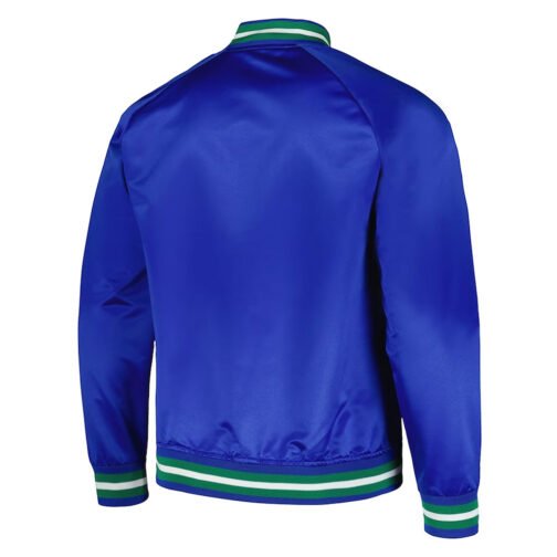 Minnesota Timberwolves Throwback Wordmark Blue Jacket - Image 2