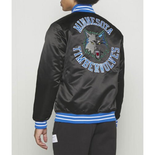Minnesota Timberwolves Heavyweight Satin Jacket - Image 4