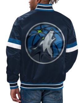 Youth Home Game Minnesota Timberwolves Navy Jacket
