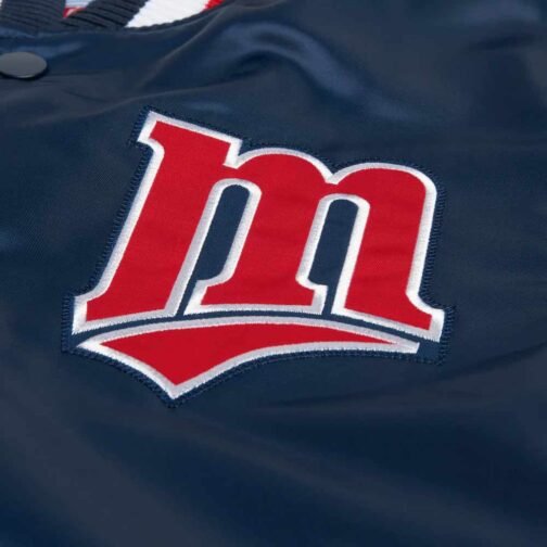 Minnesota Twins Classic Navy Satin Jacket - Image 3