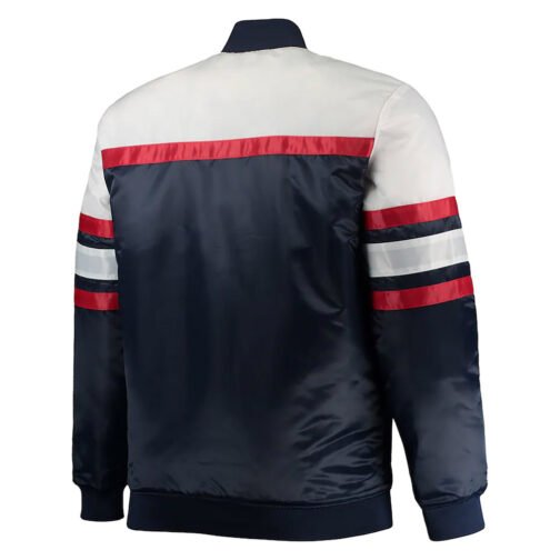Minnesota Twins Coaches Navy Blue and Red Full-Snap Jacket - Image 2