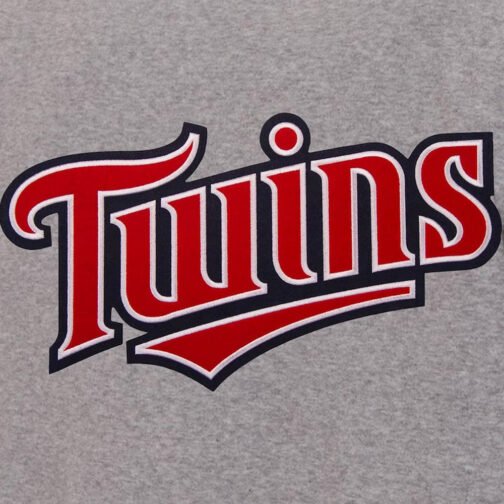 Minnesota Twins Varsity Gray/Navy Wool Jacket - Image 3