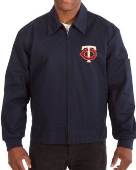 Workwear Minnesota Twins Navy Blue Cotton Jacket