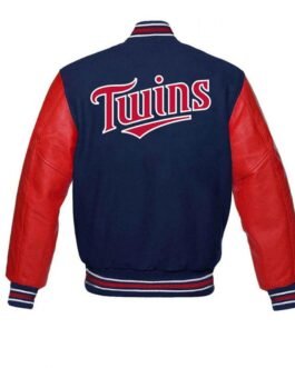 Minnesota Twins MLB Letterman Red and Blue Jacket