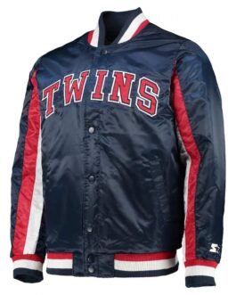 Minnesota Twins The Ace Navy Blue Full-Snap Jacket
