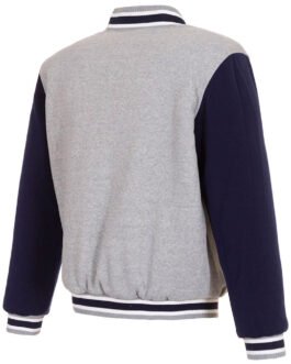 Minnesota Twins Varsity Gray/Navy Wool Jacket