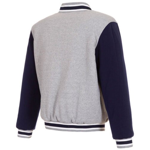 Minnesota Twins Varsity Gray/Navy Wool Jacket - Image 2