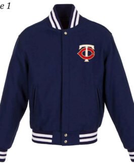 Minnesota Twins Navy Varsity Wool Jacket