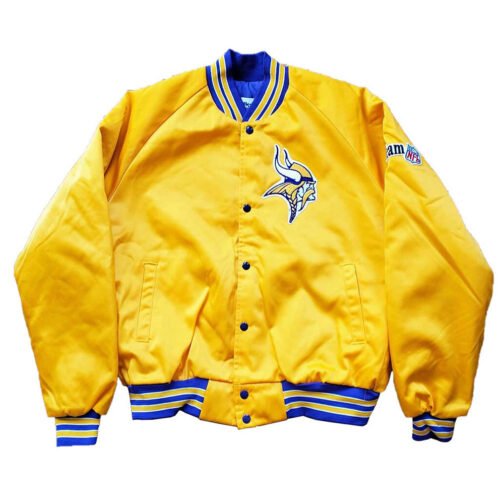 90’s Minnesota Vikings Yellow Bomber Jacket