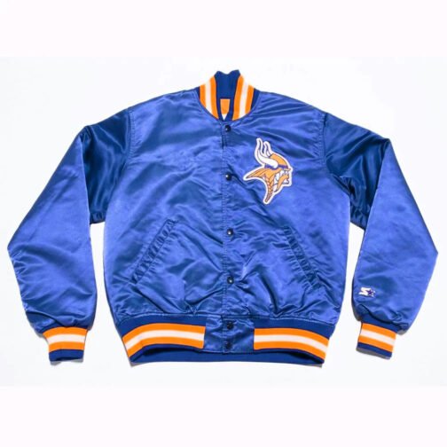 Minnesota Vikings Satin Jacket - Image 2