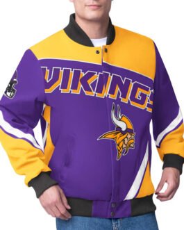 Minnesota Vikings Maximum Racing Purple Jacket