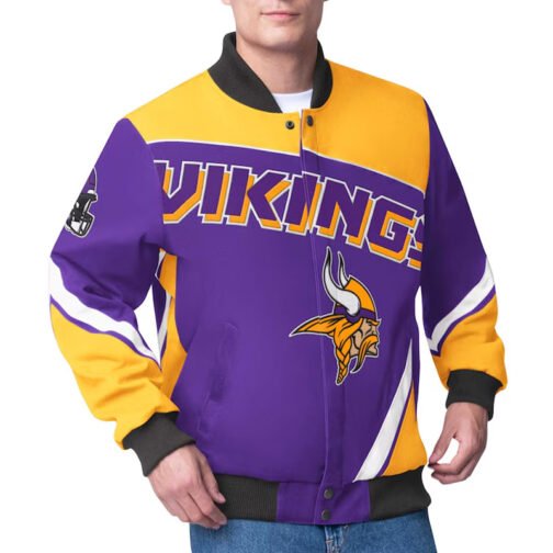 Minnesota Vikings Maximum Racing Purple Jacket