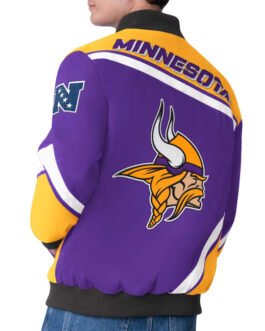 Minnesota Vikings Maximum Racing Purple Jacket