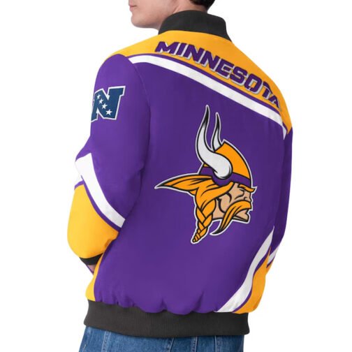 Minnesota Vikings Maximum Racing Purple Jacket - Image 2