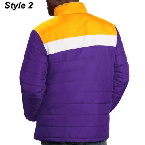 Puffer Minnesota Vikings Purple and Yellow Jacket - Image 4