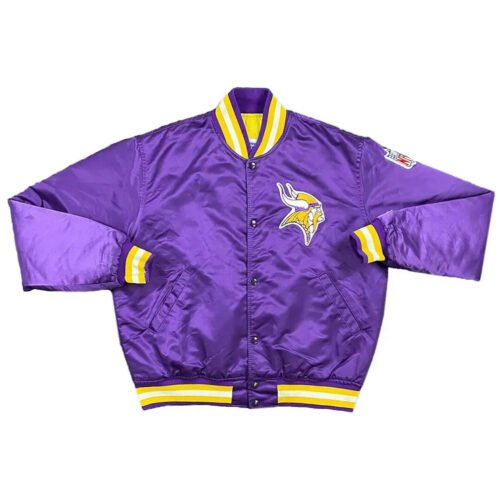 Minnesota Vikings Satin Jacket - Image 3