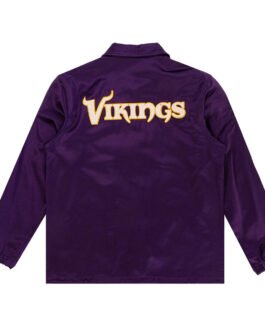Minnesota Vikings Purple Satin Windbreaker