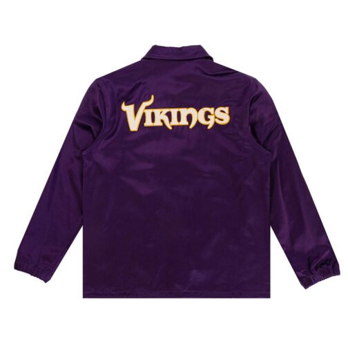 Minnesota Vikings Purple Satin Windbreaker - Image 2