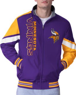 Minnesota Vikings Strong Arm Purple Full-Zip Jacket