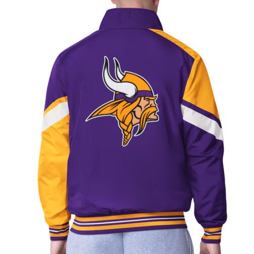 Minnesota Vikings Strong Arm Purple Full-Zip Jacket - Image 2