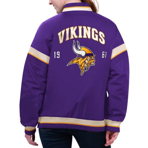 Minnesota Vikings Tournament Purple Varsity Jacket - Image 2