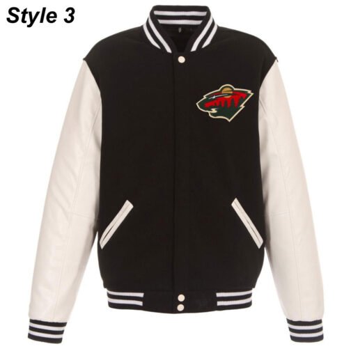 NHL Minnesota Wild Varsity Jacket - Image 3