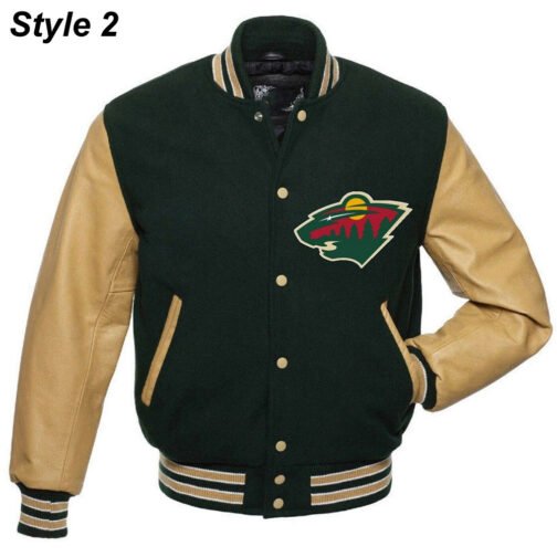 NHL Minnesota Wild Varsity Jacket - Image 2