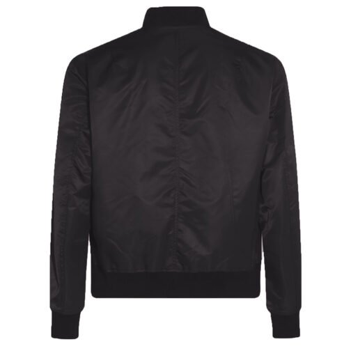 Black Minnesota Wild Lightweight Nylon Bomber Jacket - Image 2