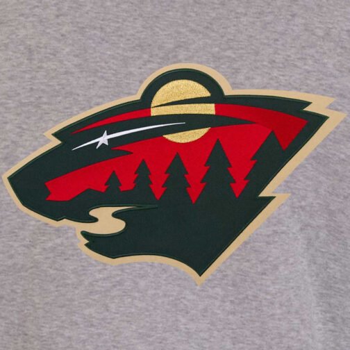 Minnesota Wild Gray and Black Varsity Wool Jacket - Image 3